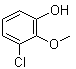 structure of CAS# 77102-92-2, 3-氯-2-甲氧基苯酚