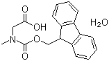 芴甲氧羰酰基肌氨酸一水物分子结构 (CAS 77128-70-2)