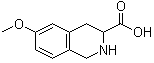 structure of CAS# 77140-86-4, 6-Methoxy-1,2,3,4-tetrahydroisoquinoline-3-carboxylic acid