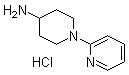 1-(2-吡啶基)-4-哌啶胺盐酸盐分子结构 (CAS 77145-39-2)