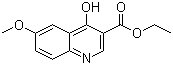 structure of CAS# 77156-78-6, Ethyl 4-hydroxy-6-(methyloxy)-3-quinolinecarboxylate