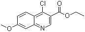 structure of CAS# 77156-85-5, 4-氯-7-甲氧基喹啉-3-羧酸乙酯