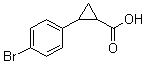 structure of CAS# 77255-26-6, 2-(4-溴苯基)-1-环丙烷羧酸