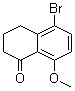 5-溴-3,4-二氢-8-甲氧基-1(2H)-萘酮分子结构 (CAS 77259-96-2)
