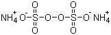 Ammonium persulfate molecular structure (CAS 7727-54-0)