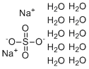 structure of CAS# 7727-73-3, Sodium sulfate decahydrate