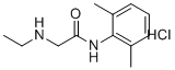 structure of CAS# 7729-94-4, Monoethylglycinexylidide hydrochloride