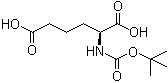 structure of CAS# 77302-72-8, N-叔丁氧羰基-L-高谷氨酸