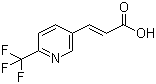 structure of CAS# 773131-93-4, 3-[6-(Trifluoromethyl)-3-pyridinyl]-2-propenoic acid