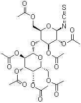 CAS 登录号：77489-36-2, 七-O-乙酰基-beta-D-乳糖基异硫氰酸酯