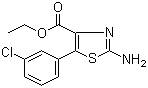 CAS 登录号：77505-90-9, 2-氨基-5-(3-氯苯基)噻唑-4-甲酸乙酯