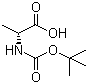 structure of CAS# 7764-95-6, BOC-D-丙氨酸
