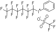 structure of CAS# 77758-84-0, (全氟己基)苯基碘鎓三氟甲磺酸盐