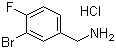 3-Bromo-4-fluorobenzylamine hydrochloride molecular structure (CAS 77771-03-0)