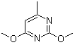 2,4-二甲氧基-6-甲基嘧啶分子结构 (CAS 7781-23-9)