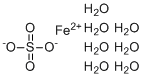 硫酸亚铁分子结构 (CAS 7782-63-0)
