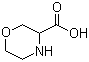 3-吗啉羧酸分子结构 (CAS 77873-76-8)