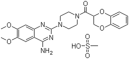 structure of CAS# 77883-43-3, Doxazosin mesylate