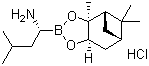 (R)-1-氨基-3-甲基丁基硼酸蒎烷二醇酯盐酸盐分子结构 (CAS 779357-85-6)