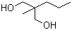 2-甲基-2-丙基-1,3-丙二醇分子结构 (CAS 78-26-2)