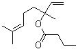 structure of CAS# 78-36-4, Linalyl butyrate