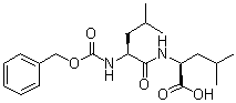 N-苄氧羰基-L-亮氨酰-L-亮氨酸分子结构 (CAS 7801-71-0)