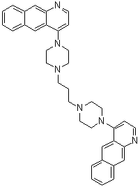 CAS # 78093-88-6, 4,4'-(1,3-Propanediyldi-4,1-piperazinediyl)bis[benzo[g]quinoline]
