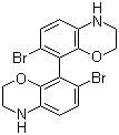 (8R)-7,7'-二溴-3,3',4,4'-四氢-8,8'-联-2H-1,4-苯并恶嗪分子结构 (CAS 781626-08-2)