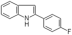 2-(4-氟苯基)吲哚分子结构 (CAS 782-17-2)