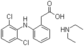 Diclofenac diethylamine molecular structure (CAS 78213-16-8)