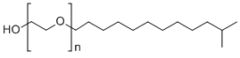 structure of CAS# 78330-21-9, C11-14-iso-Alcohols,C13-rich, ethoxylated