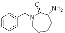 (R)-3-氨基六氢-1-苄基-2H-氮杂卓-2-酮分子结构 (CAS 783368-48-9)