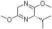 structure of CAS# 78342-42-4, (2S)-(+)-2,5-Dihydro-3,6-dimethoxy-2-isopropylpyrazine