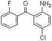 structure of CAS# 784-38-3, 2-Amino-5-chloro-2'-fluorobenzophenone