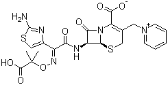 Ceftazidime molecular structure (CAS 78439-06-2)