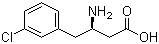 CAS 登录号：785038-49-5, (R)-3-氨基-4-(3-氯苯基)丁酸