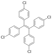 1-氯-4-[1,2,2-三(4-氯苯基)乙烯基]苯分子结构 (CAS 78525-36-7)