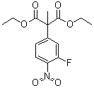 2-(3-Fluoro-4-nitrophenyl)-2-methylmalonic acid diethyl ester molecular structure (CAS 78543-06-3)