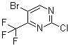 structure of CAS# 785777-92-6, 5-Bromo-2-chloro-4-(trifluoromethyl)pyrimidine