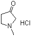 1-Methyl-3-pyrrolidinone hydrochloride molecular structure (CAS 78635-85-5)