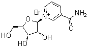 structure of CAS# 78687-39-5, 3-(氨基羰基)-1-beta-D-呋喃核糖基吡啶鎓溴化物