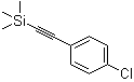 structure of CAS# 78704-49-1, ((4-Chlorophenyl)ethynyl)trimethylsilane