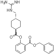 CAS # 78718-52-2, Benexate, 2-[[[trans-4-[[(Aminoiminomethyl)amino]methyl]cyclohexyl]carbonyl]oxy]benzoic acid phenylmethyl ester