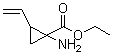 1-Amino-2-vinylcyclopropanecarboxylic acid ethyl ester molecular structure (CAS 787548-29-2)