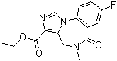 structure of CAS# 78755-81-4, Flumazenil