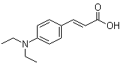 structure of CAS# 78776-25-7, 4-(Diethylamino)cinnamic acid