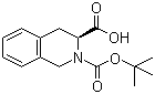 structure of CAS# 78879-20-6, N-叔丁氧羰基-(S)-1,2,3,4-四氢异喹啉-3-羧酸