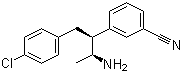 CAS # 789490-07-9, rel-3-[(1R,2R)-2-Amino-1-[(4-chlorophenyl)methyl]propyl]benzonitrile, [3-(4-Chlorophenyl)-2-(S*)-(3-cyanophenyl)-1-(S*)-methylpropyl]amine