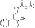 structure of CAS# 790227-48-4, 4-[(tert-Butoxycarbonyl)amino]-2-phenylbutanoic acid