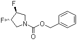structure of CAS# 790658-58-1, (3R,4R)-N-Cbz-3,4-difluoropyrrolidine